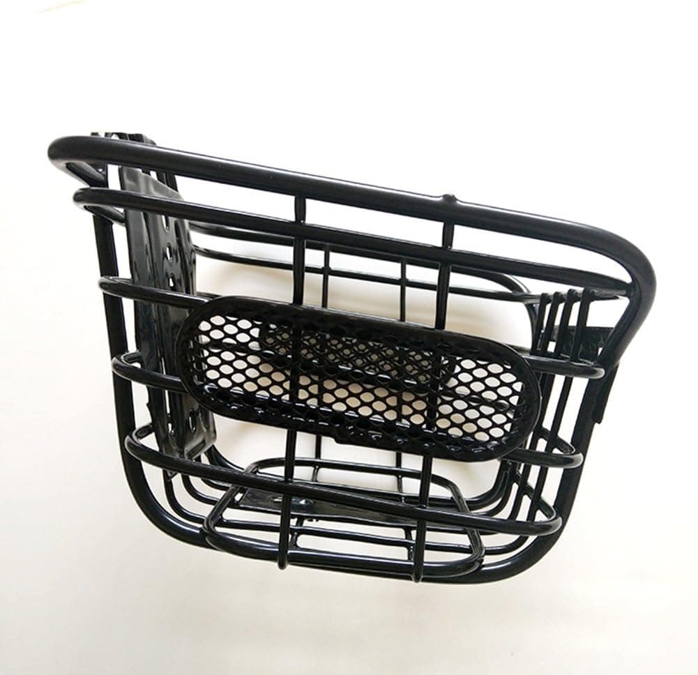 Ocamo Bike Front Basket Children Cuboid Steel Wire Basket Bicycle Mountain Accessories