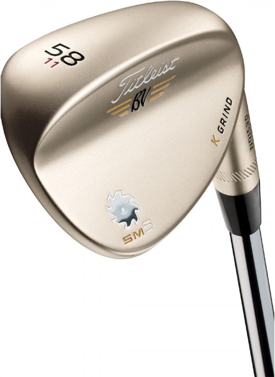 Titleist Vokey Sm5 Gold Nickel Wedges M Grind Dynamic Gold Steel 8.0 Right 60.0