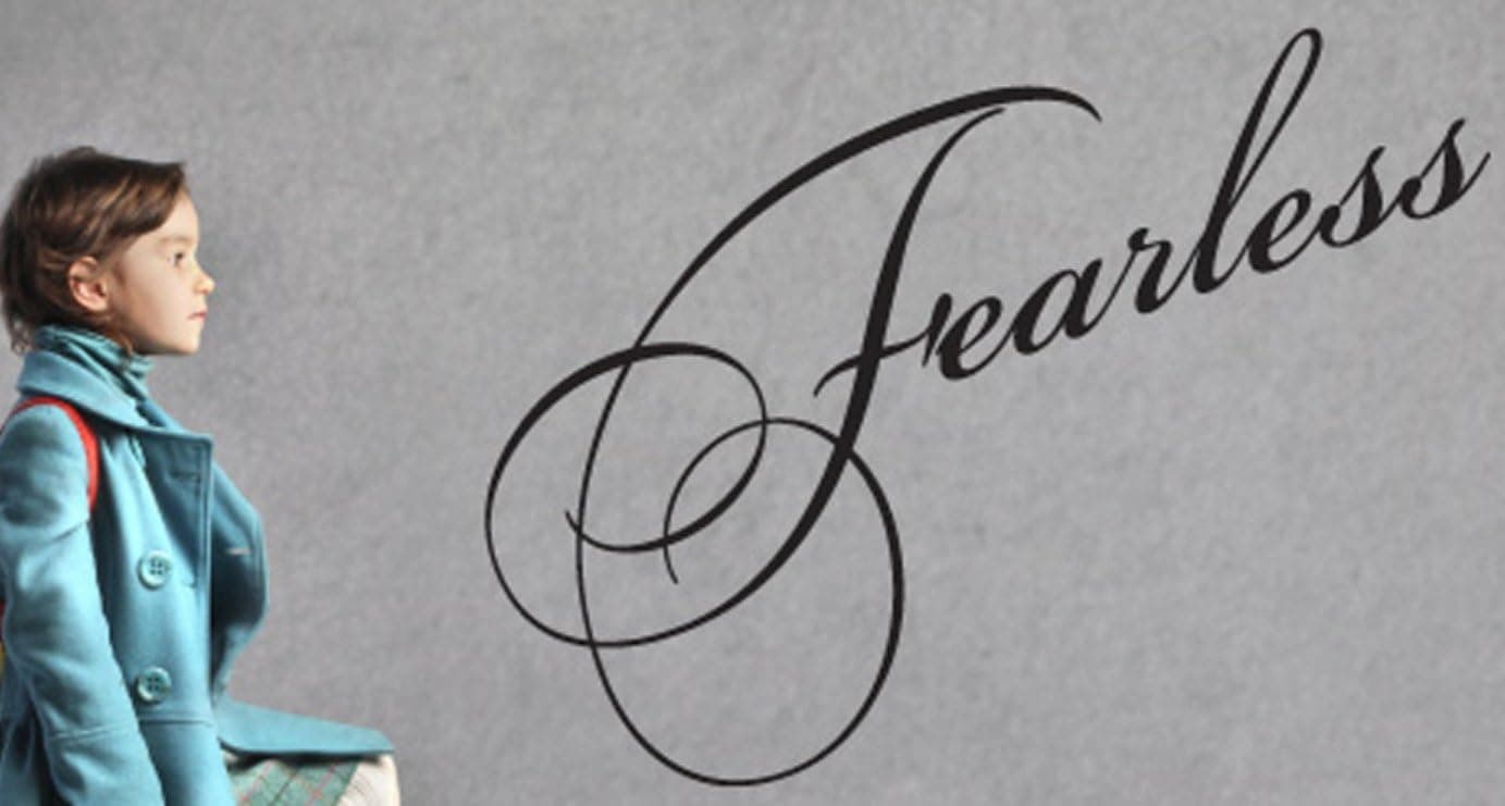Fearless Wall Decals Stickers, Black, 24"