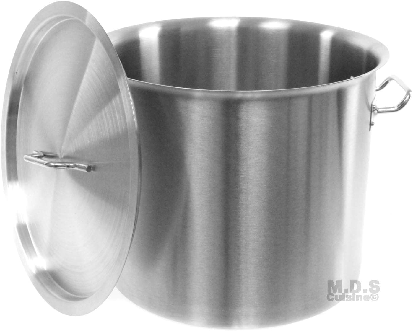 Stock-Pot 24 Qt Stainless Steel Commercial Heavy Duty Kitchen Restaurant Olla Steamer Pot with Lid (24 Qt StockPot)