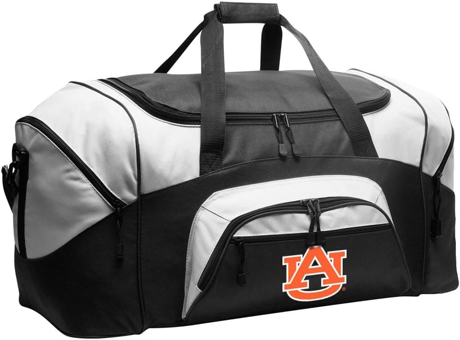 LARGE Auburn Duffel Bag Auburn University Suitcase or Gym Bag For Men Or Her