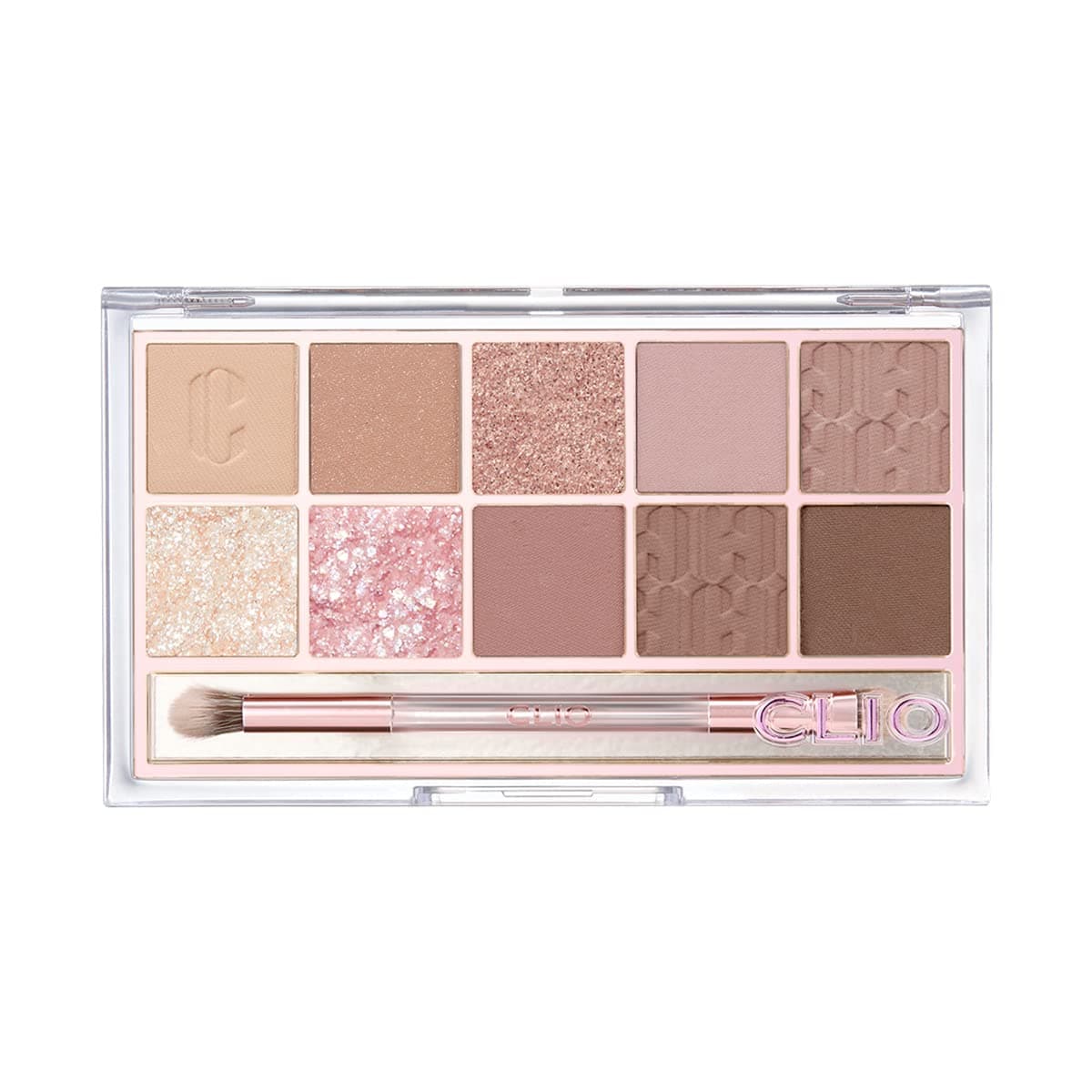 CLIO Pro Eye Shadow Palette, Matte, Shimmer, Glitter, Pearls, Highly Pigments, Long-Wearing (013 PICNIC BY THE SUNSET)