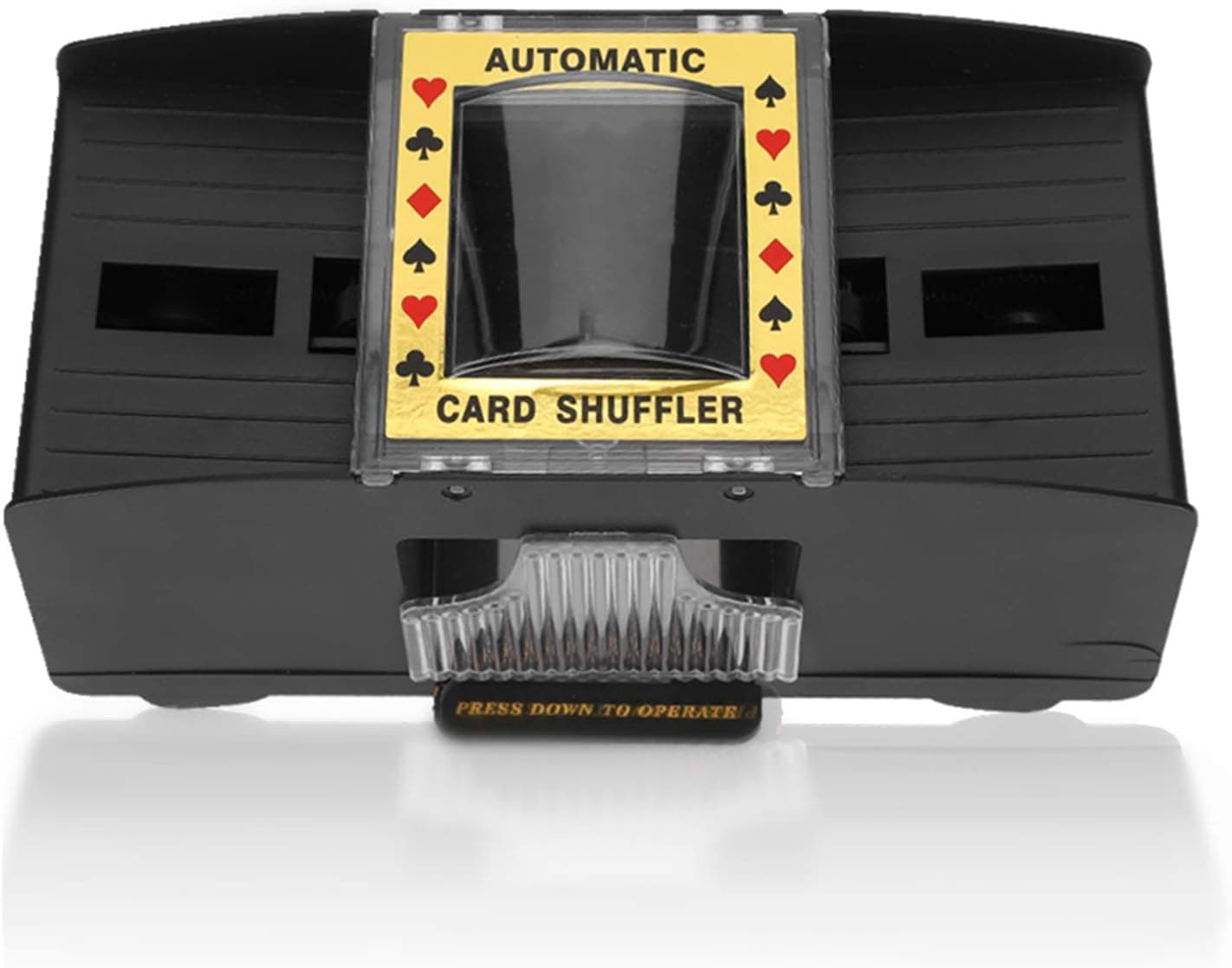Dioche Automatic Card Shuffler, Card Shuffler (2-Deck) for Blackjack, Adult Elderly Electric Automatic 2-Deck Labor-Saving Card Shuffler Tool Accessory