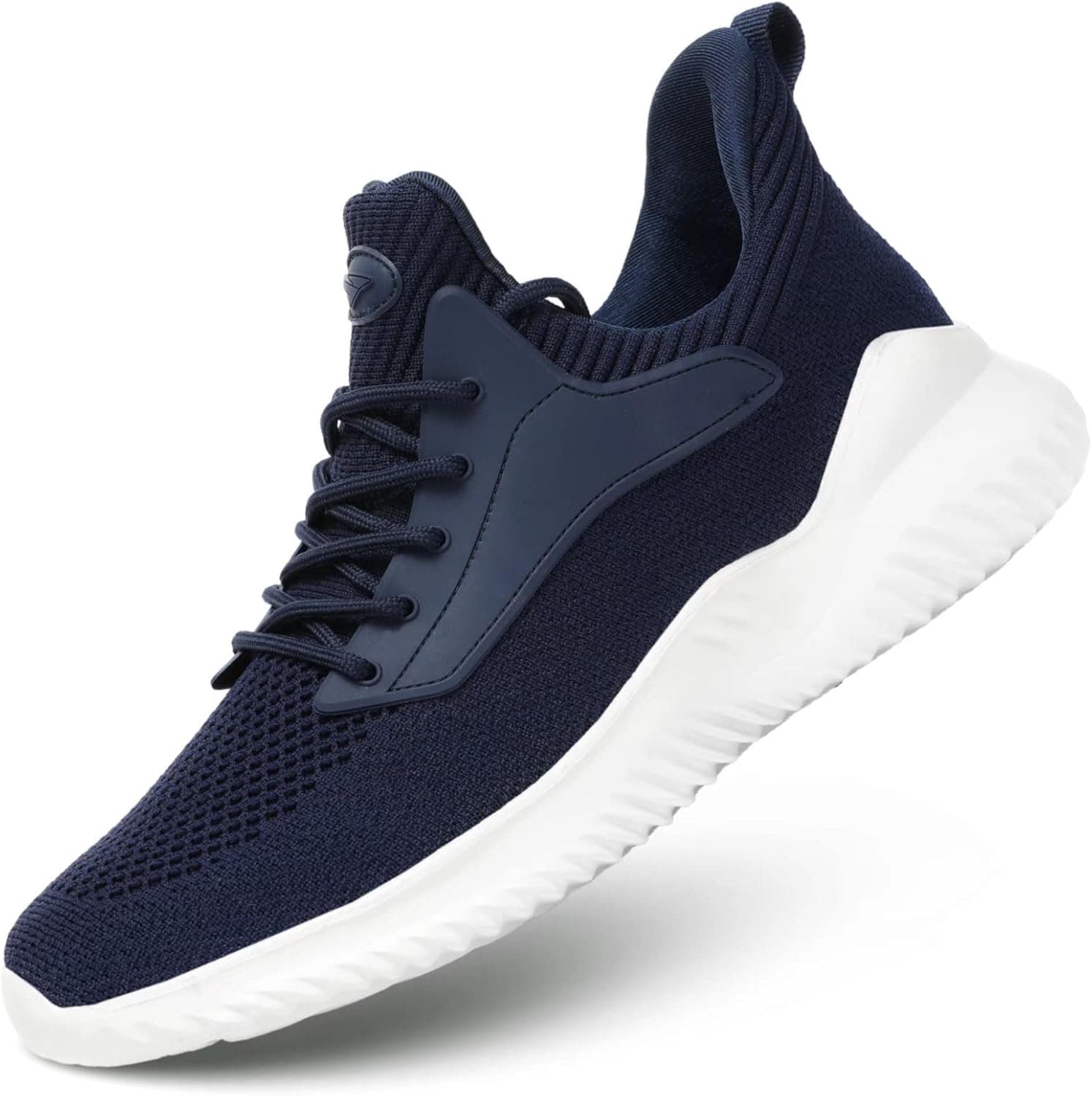 KEEZMZ Mens Running Shoes Slip on Casual Athletic Sport Sneakers Tennis Walking Work Shoes Travel Indoor Outdoor Gym Trainers Blue