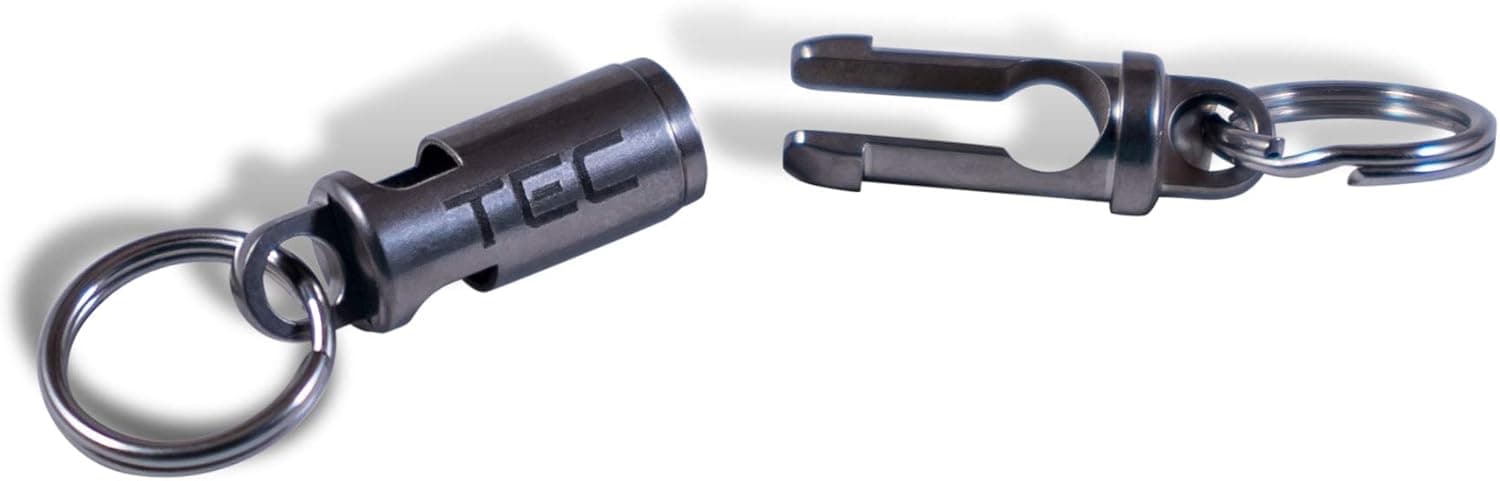 Python-QR Titanium Quick Release Keychain Clip