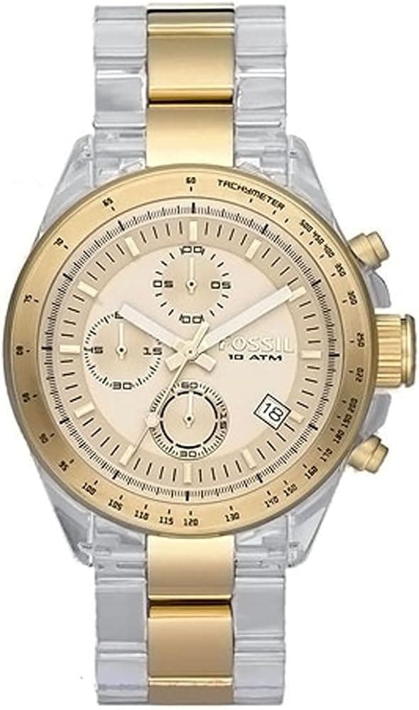 Fossil Decker Gold-tone Chronograph Mens Watch CH2682