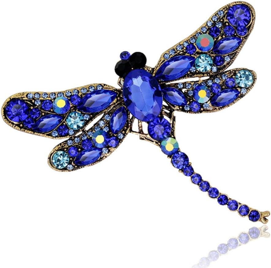 Meolin Rhinestone Brooch Pin Women Jewelry Wedding Bouquet Brooch ,blue,9.17.5cm