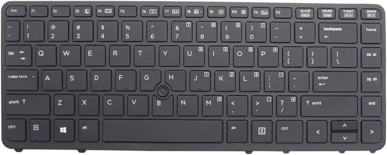 New Replacement Keyboard Compatible with HP Elitebook 850 G2 840 G2 840 G1 850 G1 ZBOOK 14 Keyboard Backlit Point US 736654-001 6037B0085601 731179-001