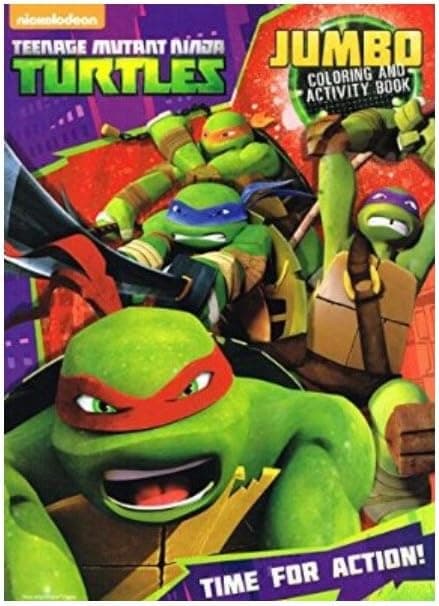 Teenage Mutant Ninja Turtles Jumbo Coloring & Activity Book ~ Time for Action