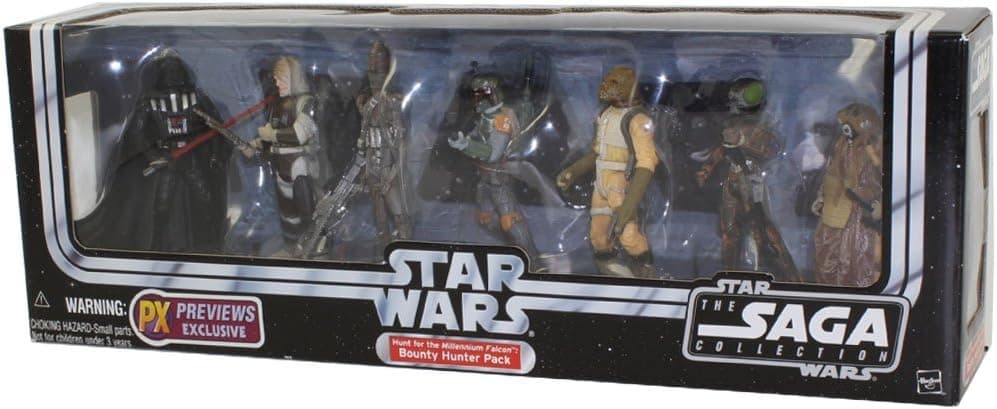 Star Wars - Saga 2 - Battle Pack - Hunt for The Millennium Falcon Bounty Hunter 7-Pack