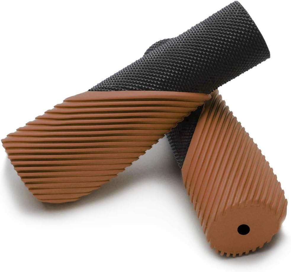TOPCABIN Bike Grips,Ergonomic Design Two-Color Rubber Bicycle Handlebar Grips Widen Holding Bicycle Grips with Comfortable MTB Bike Handlebar Grips for Road Bike