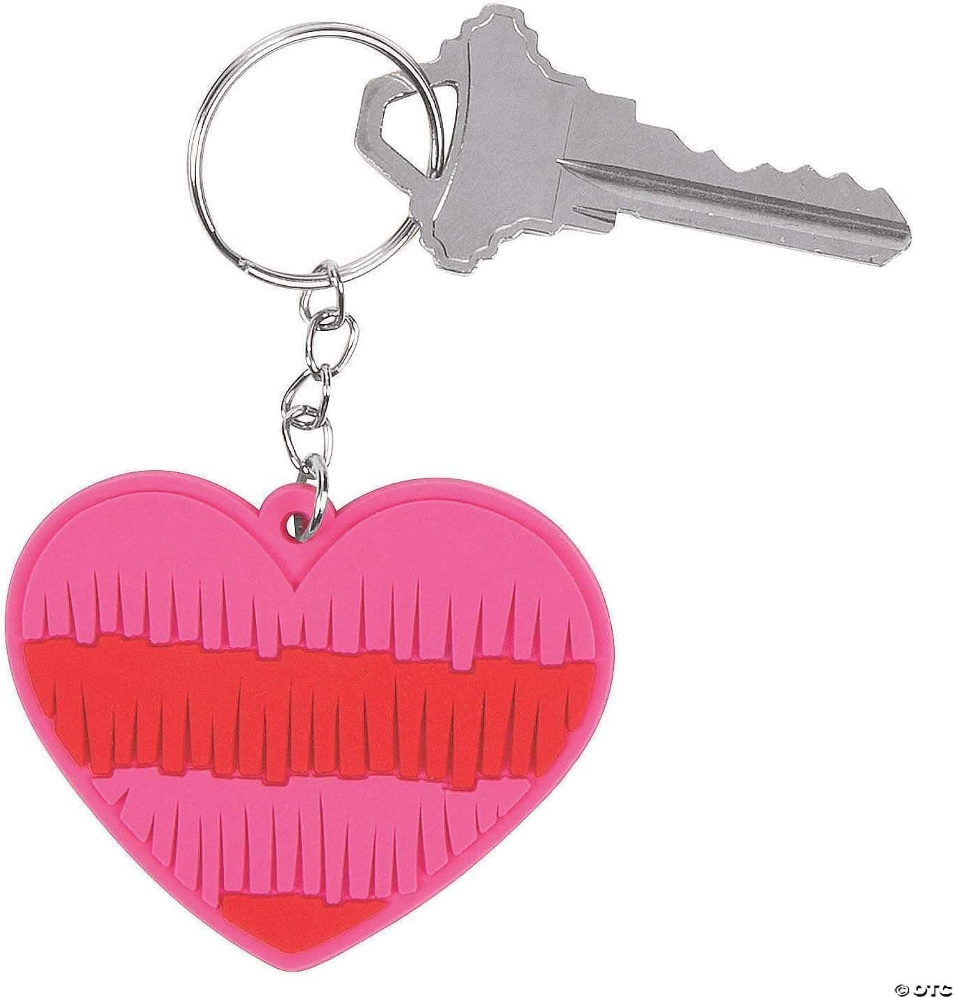 Mae Mae's Marketing, LLC Heart Keyring, Chocolate Rose, and Way to Celebrate 2022 Valentine's Day 15in Plush Teddy Bear Embroidered (Pink)