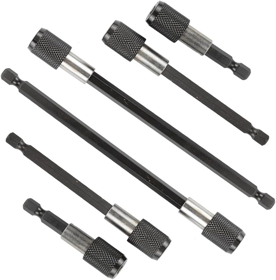 Breynet Power Drill Bits Tools Set 1/4'' Hex Shank Quick Change and Release Chuck Drill MagnetiC Screwdriver Bit Spring Holder Extension Set for Screws Nuts Drill Driver Bit and Handheld Driver