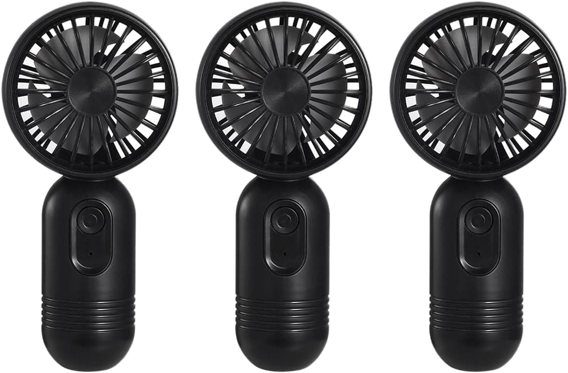 3Packs of Mini Portable Fan, Small Handheld Fan, USB Battery Powered Personal Eyelash Fan with 3 Speeds for Indoor & Outdoor Use, Women,Lash Fan Dryer, Travel, and Camping