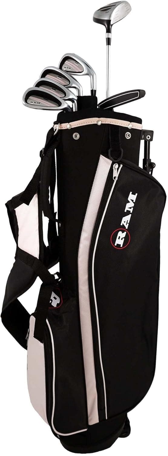 Ram Golf SGS Ladies Right Hand Golf Clubs Starter Set w/Stand Bag -Steel Shafts