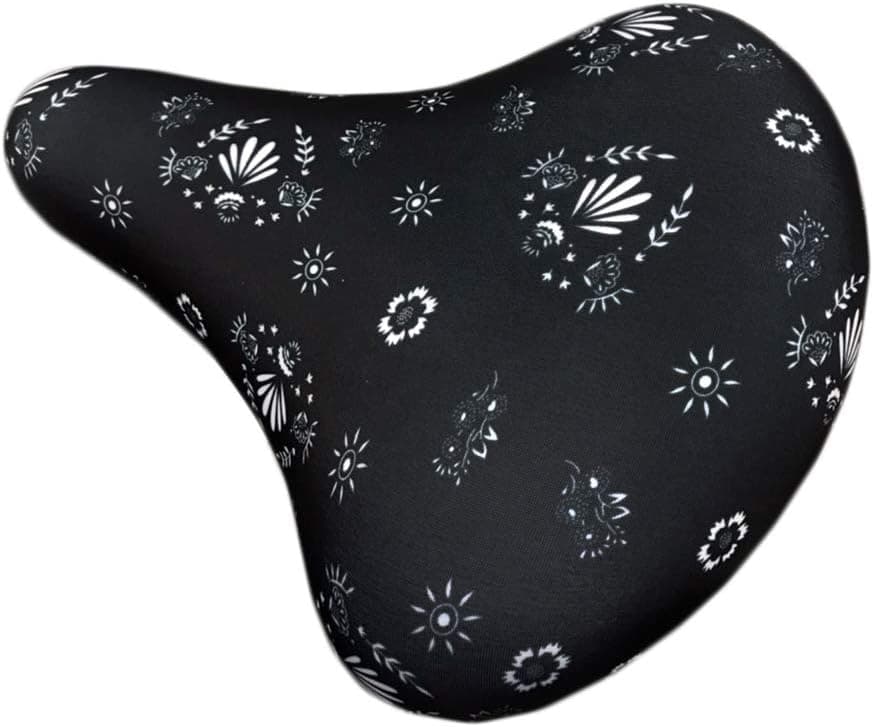 COVER-U Colorful Bicycle Seat Cover, Water-Repellent Exercise Bike Seat Cushion Cover Made of Polyester Fiber, Not Absorb Heat & Dust-Free Saddle Cover for Outdoor Biking