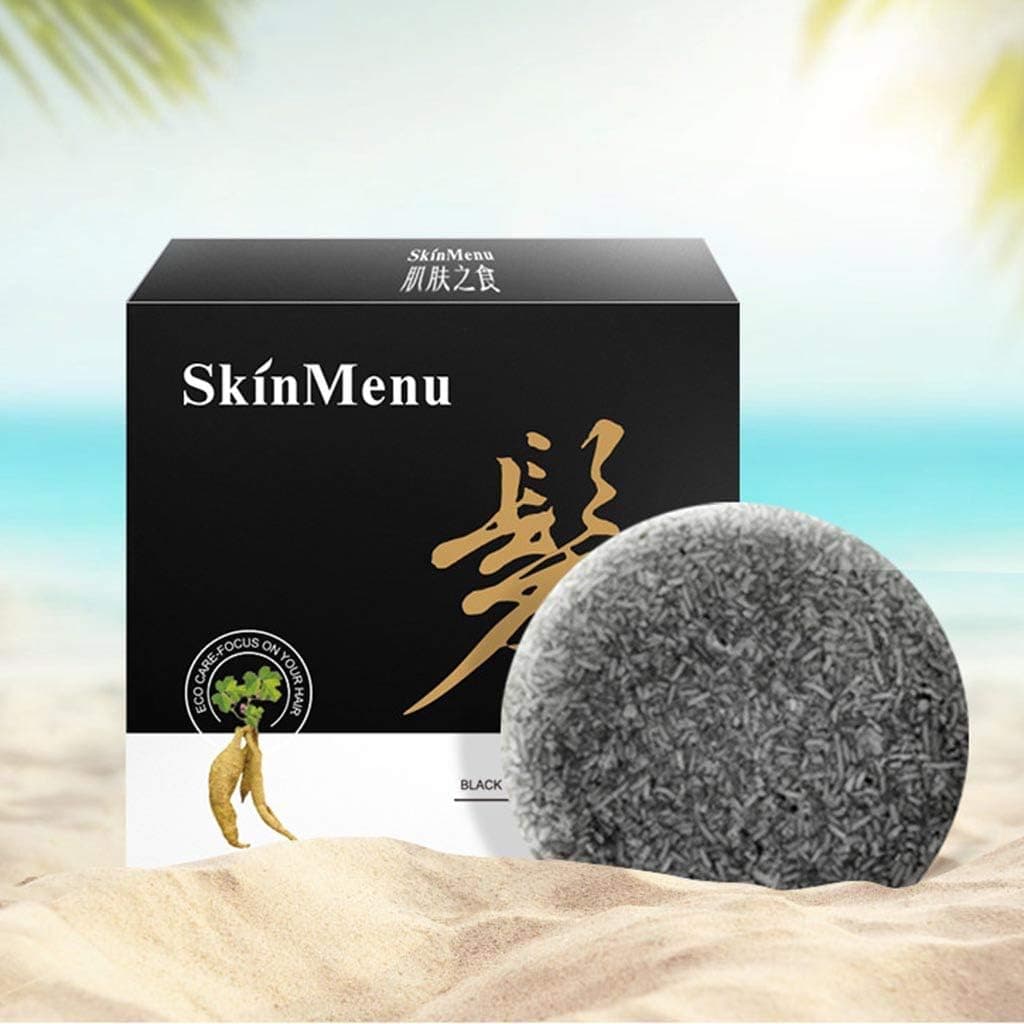 Organic Hair Darkening Shampoo Bar - 100% Natural Conditioner And Repair Care Essence Soap Hair Reverse Hair Cleansing (Multicolor)
