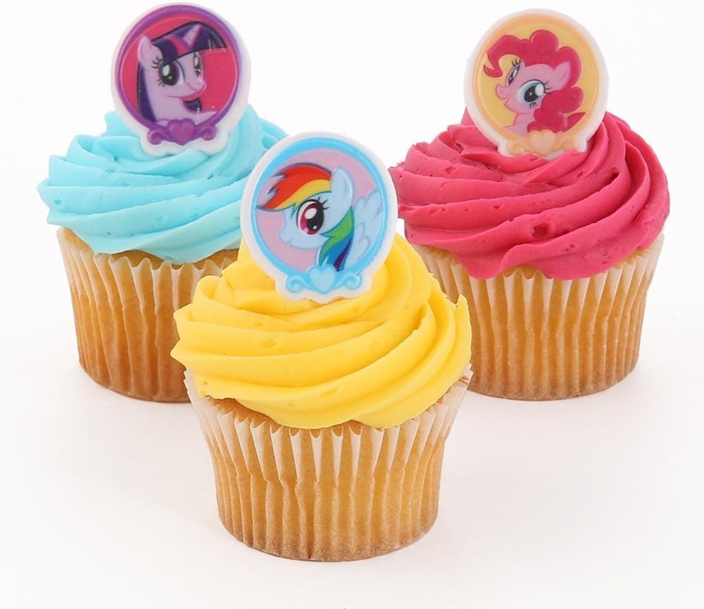 My Little Pony Cupcake Rings - 24 ct