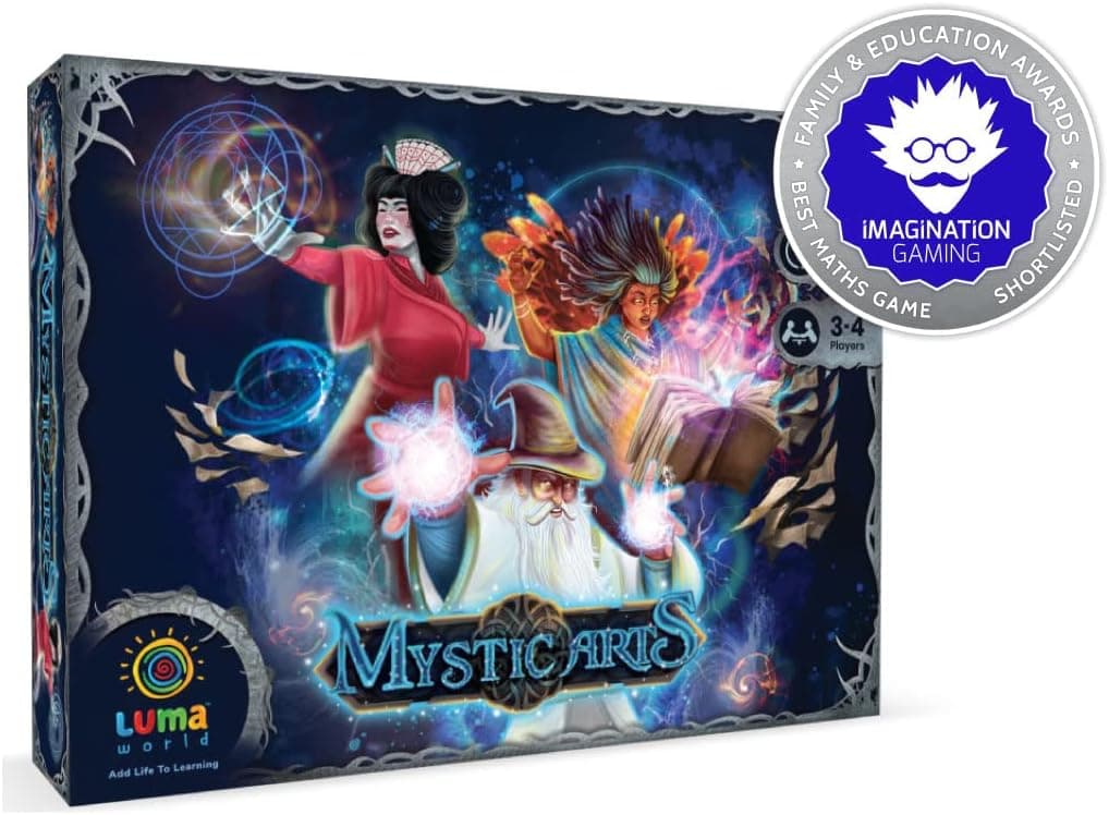 Luma World Strategy Card Game Mystic Arts for Teens to Learn Math, Measurements and Metric Units, Magic Theme with Spells and Potions, 30 Minutes, 3 to 6 Players, 82 Cards