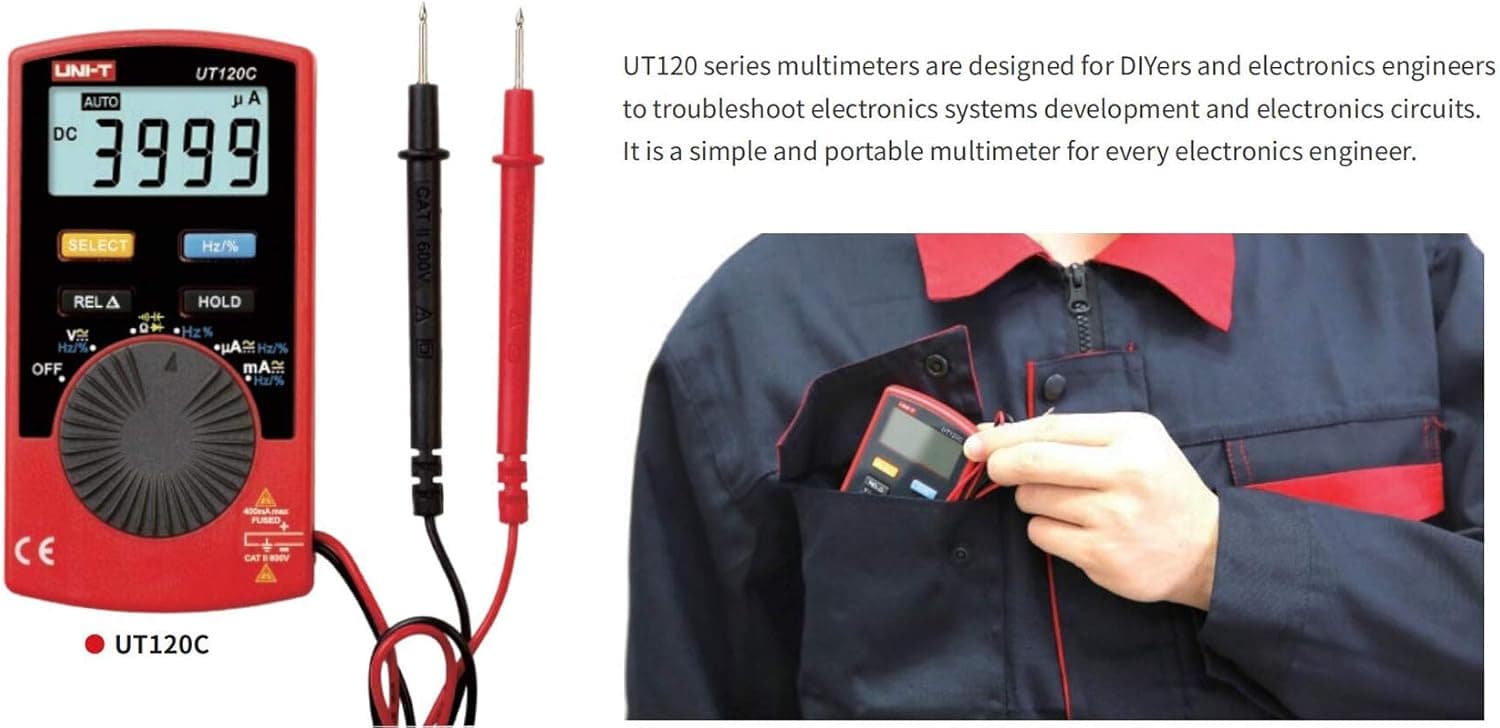 UNI-T Pocket Digital Multimete UT120C - ElephantNum Sold