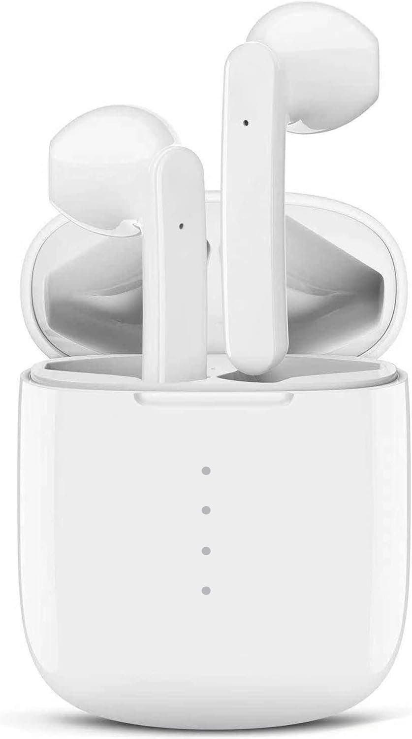Wireless Earbud Bluetooth 5.0 Headphones Built in Mic in Ear Buds Noise Canceling 3D Stereo Air Buds Earbud Fast Charging, IPX8 Waterproof for Android/Samsung/Apple iPhone