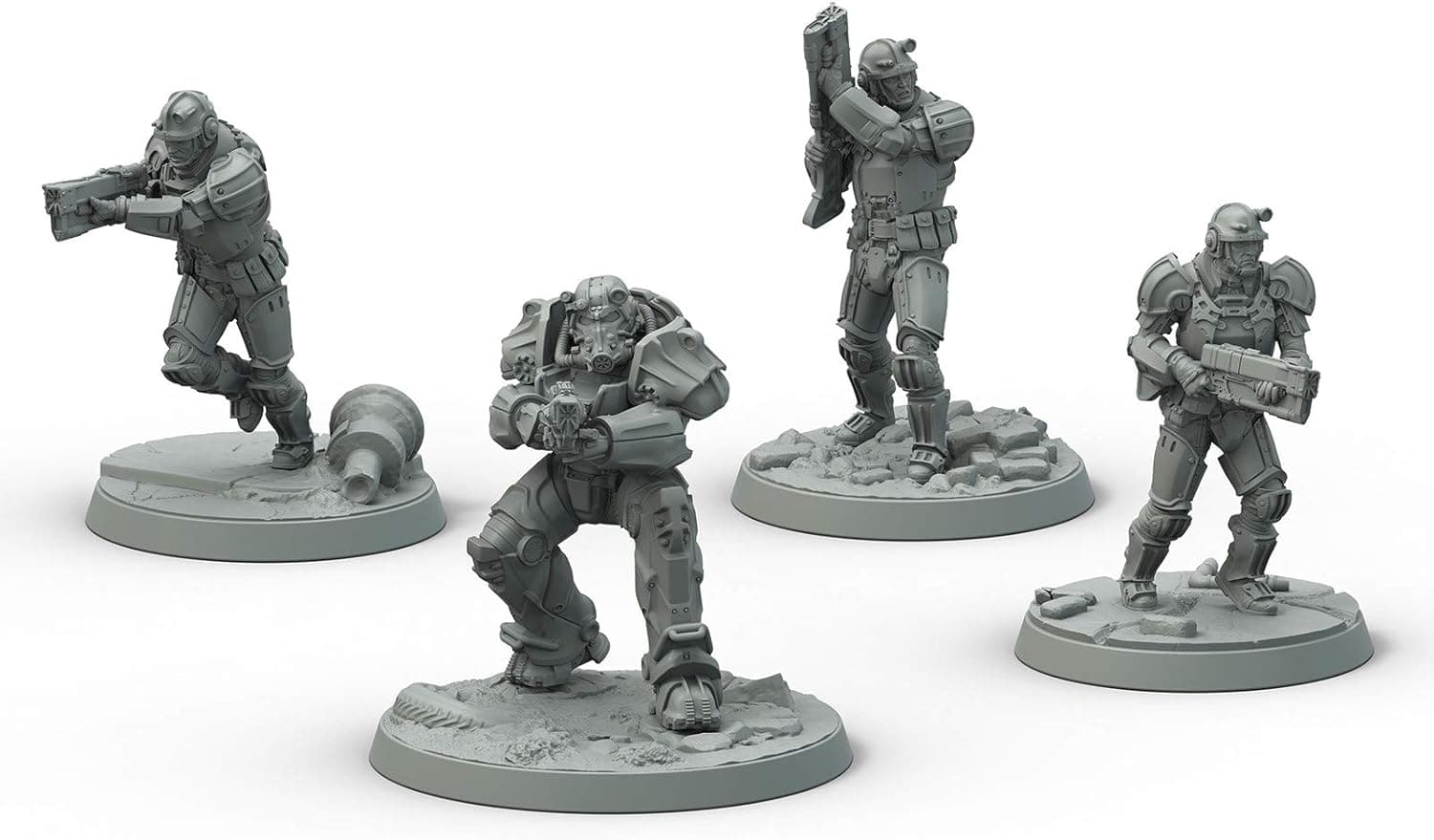 Fallout: Wasteland Warfare Modiphius Entertainment Brotherhood of Steel - Frontline Knights Box Toy, Gray