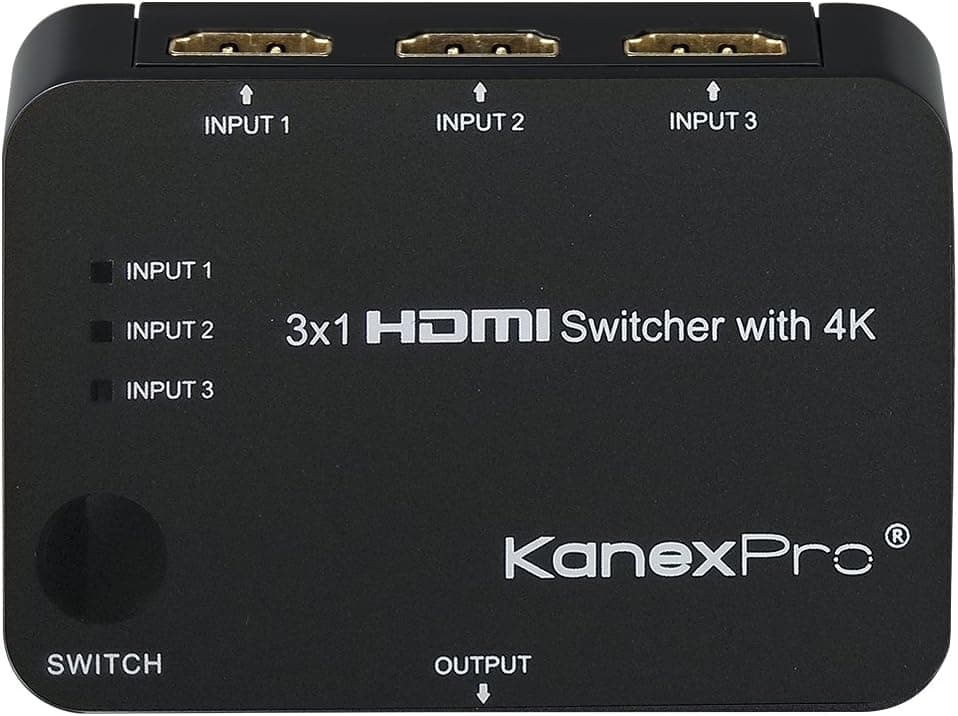 Kanex Pro SW-HD3X14K 3 x 1 HDMI Switcher with 4K