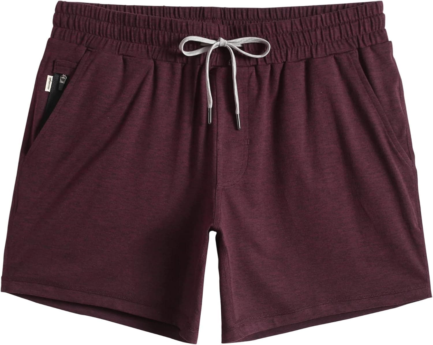 maamgic Mens Workout Shorts 5" Short Shorts Soft Stretch Running Gym Athletic Shorts with Zip Pockets