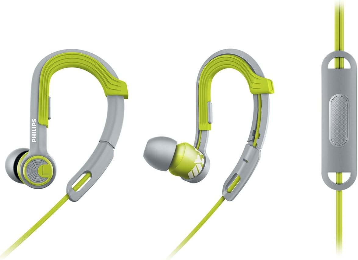 Philips SHQ3305LF/27 ActionFit Sports Headphones with Mic, Lime
