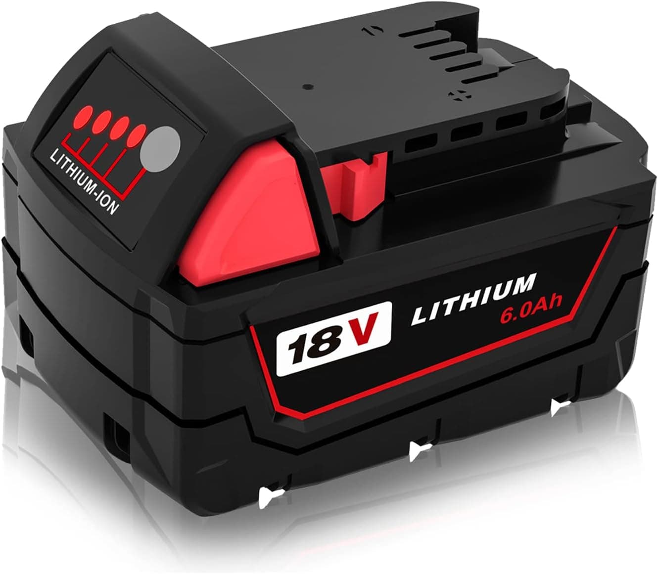 【Upgraded to 6000mAh】Replacement Lithium Battery for Milwaukee M18 Battery for Milwaukee 18V Battery 48-11-1815 48-11-1820 48-11-1828 48-11-1850 Compatible with Milwaukee 18V Cordless Power Tools