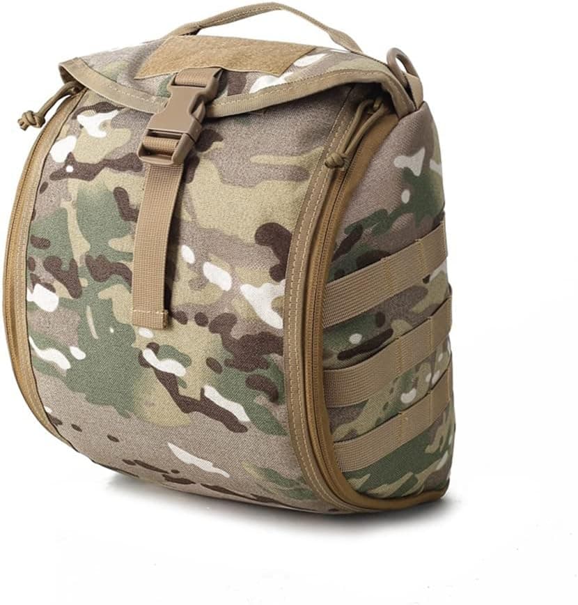 FARMSOLDIER Tactical Helmet Bag,Molle Helmet Bag Pack,Lightweight Padded Storage Bag for Carrying Airsoft Fast Motorcycle MICH Helmet