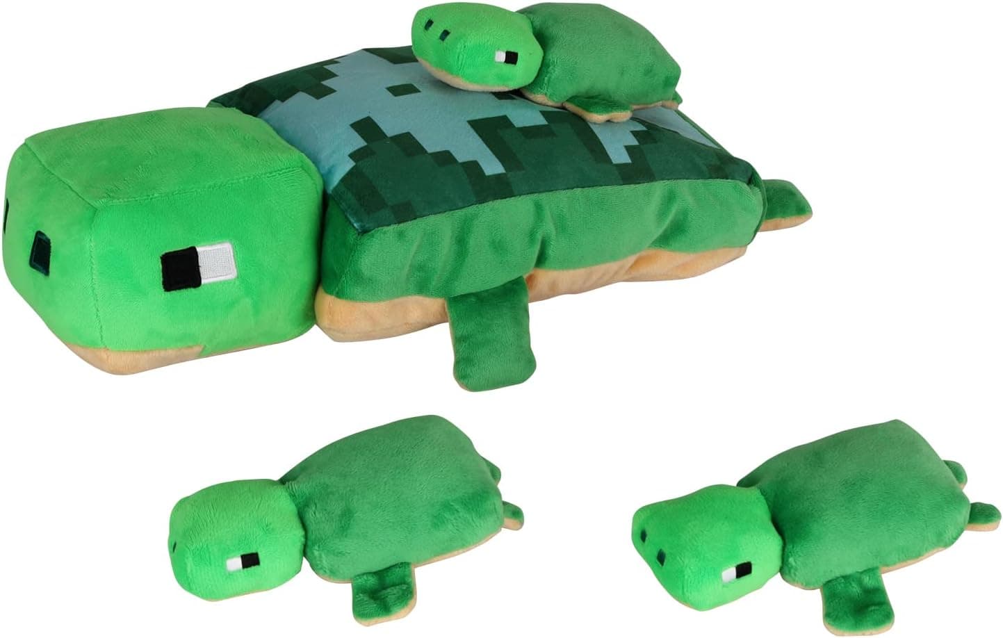 SUIYUEOUR Sea Turtle Stuffed Animal Set 15 Inch, Soft Plush Turtle Toy Sea Turtle Mom with 3 Little Baby Turtles Gift for Kids Girl Boy Birthday Party Favors Easter, Christmas