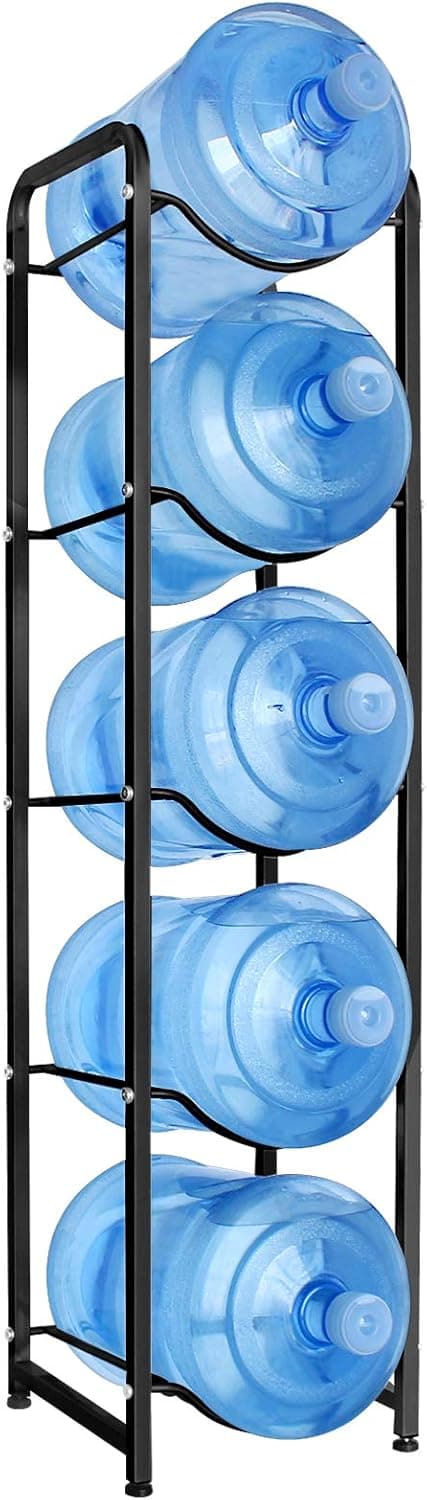 Ultrawesome Water Cooler Jug Rack for 5 Gal Water Bottle, 5-Tier Heavy Duty Water Bottle Holder Storage Rack