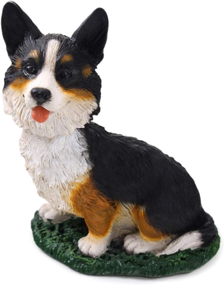 Animal Den Corgi Cardigan Dog Bobblehead Figure for Car Dash Desk Fun Accessory