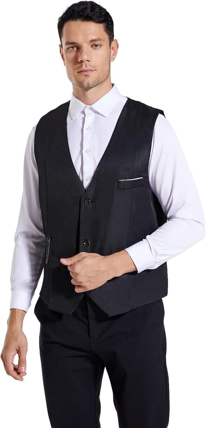 MARIR Men Vests Jacket Classic style Slim Fit Business Waistcoat