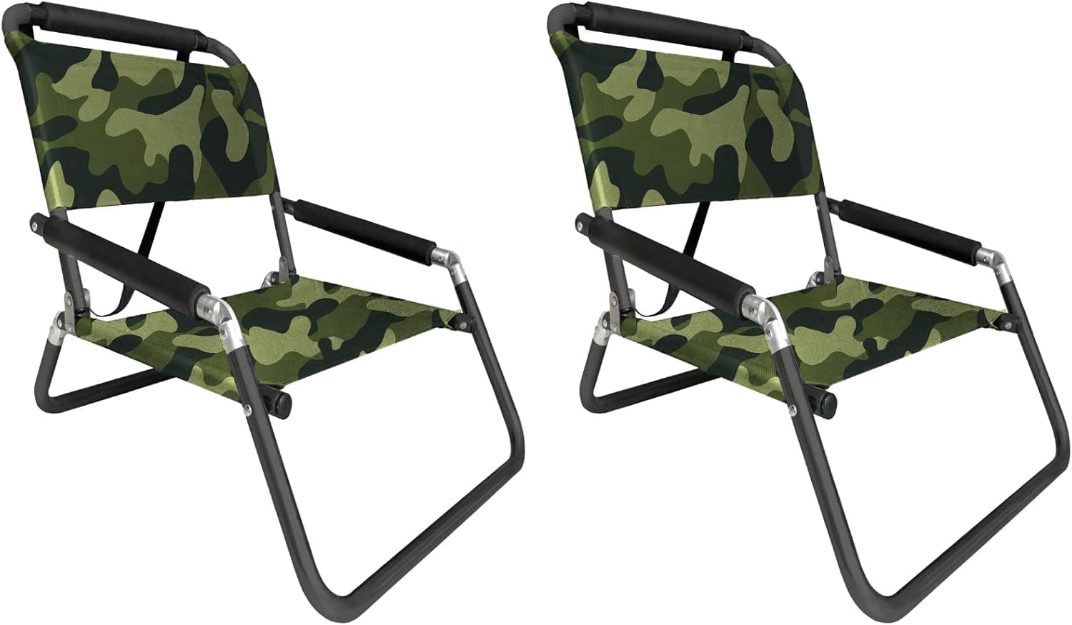 Neso Beach Chairs 2 Pack | Water Resistant with Shoulder Strap and Slip Pocket | Folds Thin