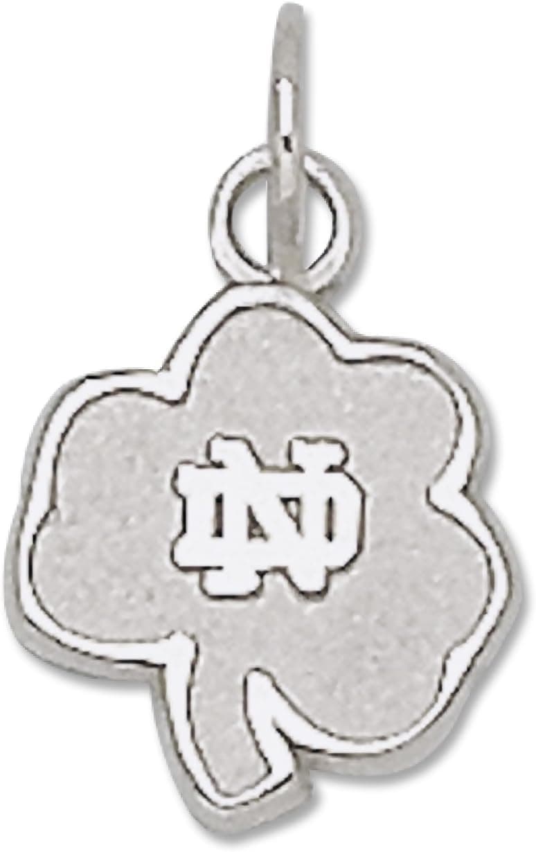 NCAA Notre Dame Sterling Silver Shamrock Charm