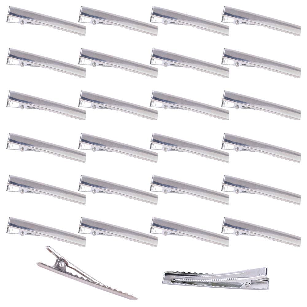 Alligator Hair Clips Metal Duck Bill Hair Clips Flat Top Single Prong Hairpins for Hair Styling DIY Accessories (1.8 Inch/4.6cm 50Pcs)