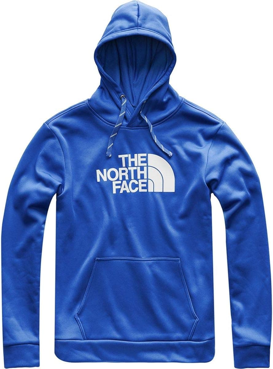 THE NORTH FACE Men's Surgent Pullover Half Dome Hoodie - Turkish Sea & High Rise Grey - XL