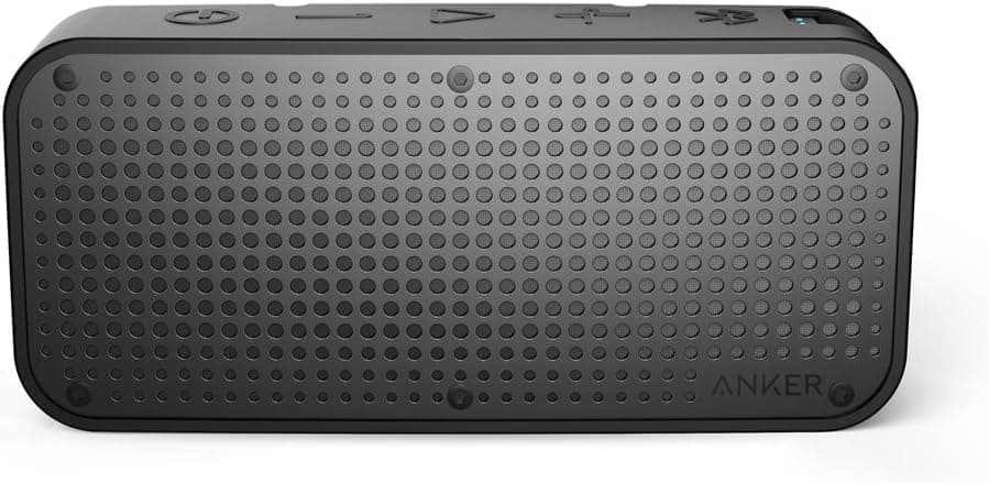 Anker A3181H11 Soundcore Sport XL Outdoor Portable Rechargeable Bluetooth Wireless Speaker with 16-Watt Output and 2 Subwoofers, Black