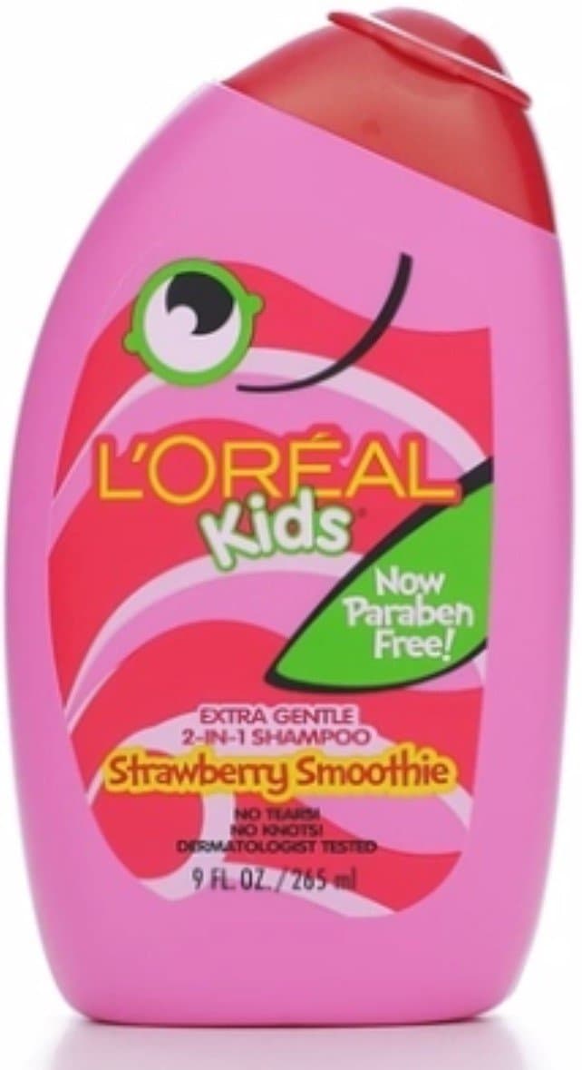 L'Oreal Kids 2-in-1 Shampoo Strawberry Smoothie 9 oz (Pack of 4)