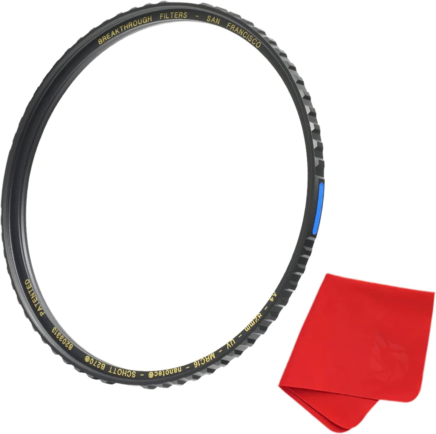 72mm X4 UV Filter for Camera Lenses - UV Protection Photography Filter with Lens Cloth - MRC16, Schott B270, Nano Coatings, Ultra-Slim, Weather-Sealed by Breakthrough Photography