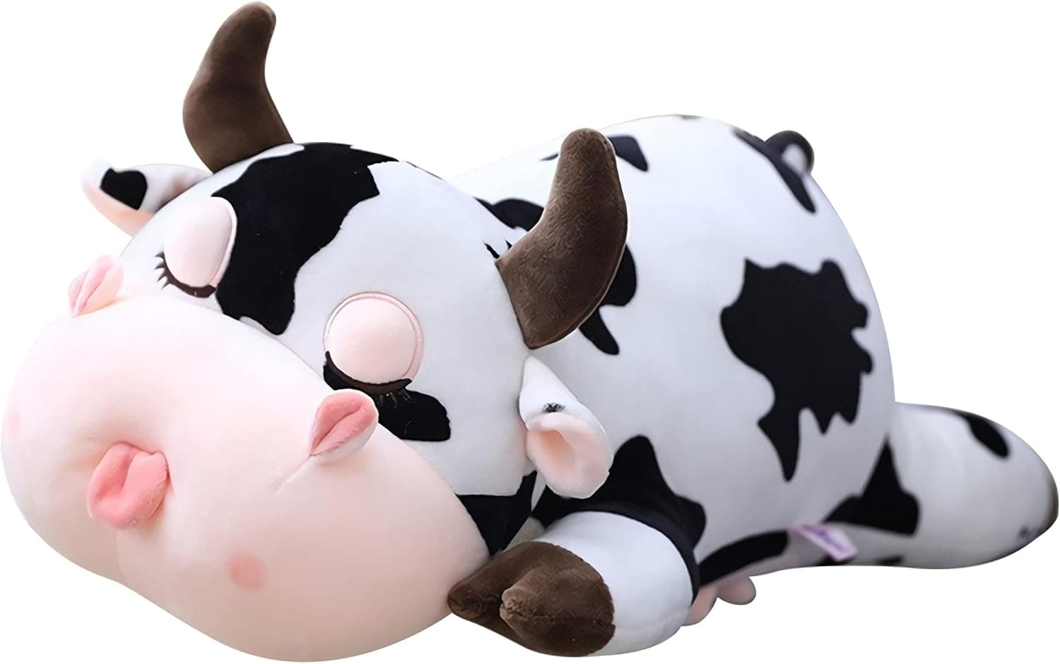 WUZHOU Cow Stuffed Animals, Soft Cow Pillow Plush Toys Gifts for Kids, Throw Sleeping Pillow Toy Gift for Girls Girlfriend, Multiple Size (60cm/23.6in)