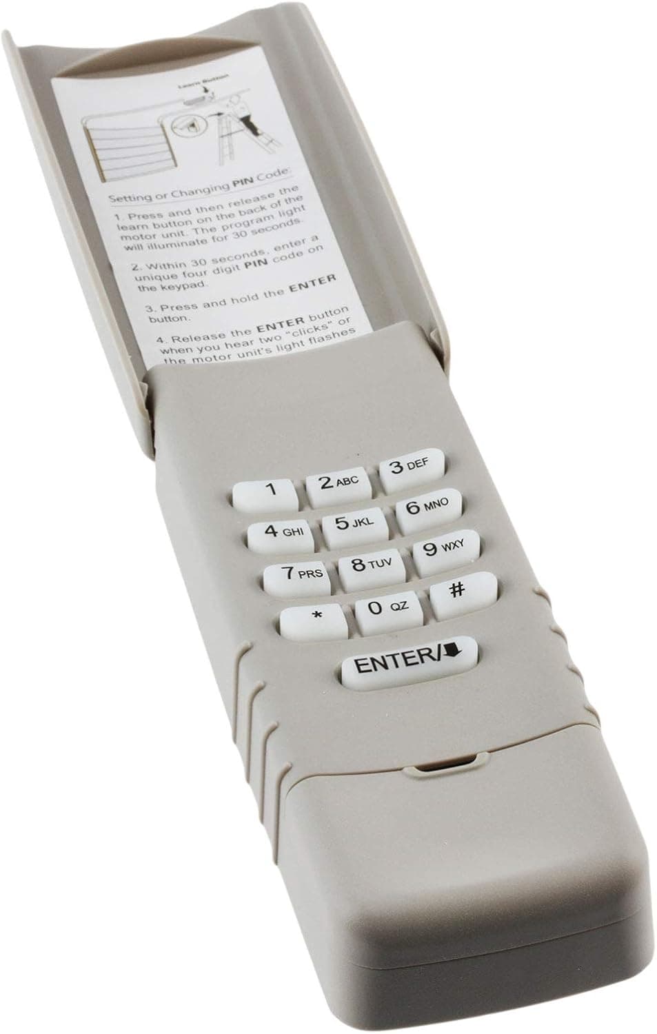 for LiftMaster 877LM Wireless Garage Door Keyless Entry Keypad Yellow Learn