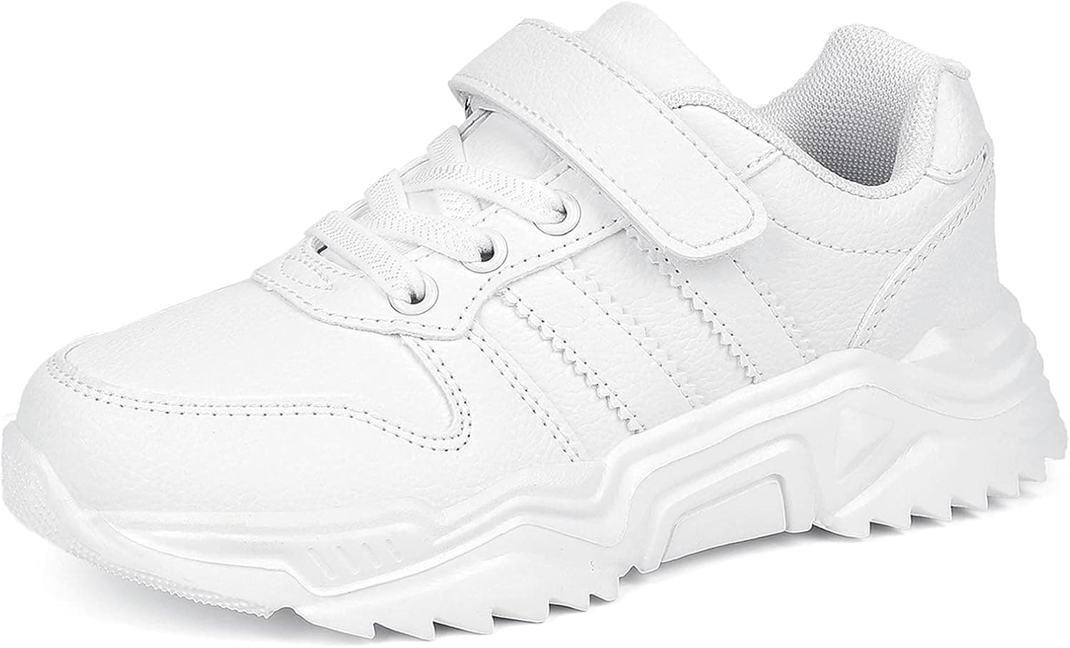 DVTENI Unisex-Child White Boys Girls Shoes Antiskid Tennis Sneakers Outdoor Casual Kids Shoes Running Shoes(Toddler/Little Kid/Big Kid)