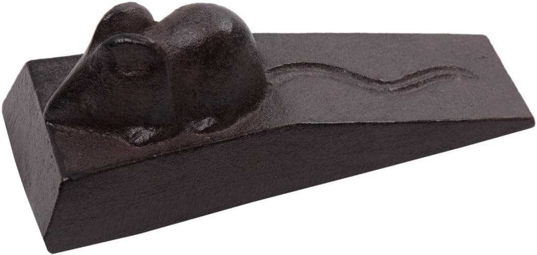 TAG Cast Iron Garden Friends Doorstop - Decorative Antique Bronze Indoor/Outdoor (Mouse)