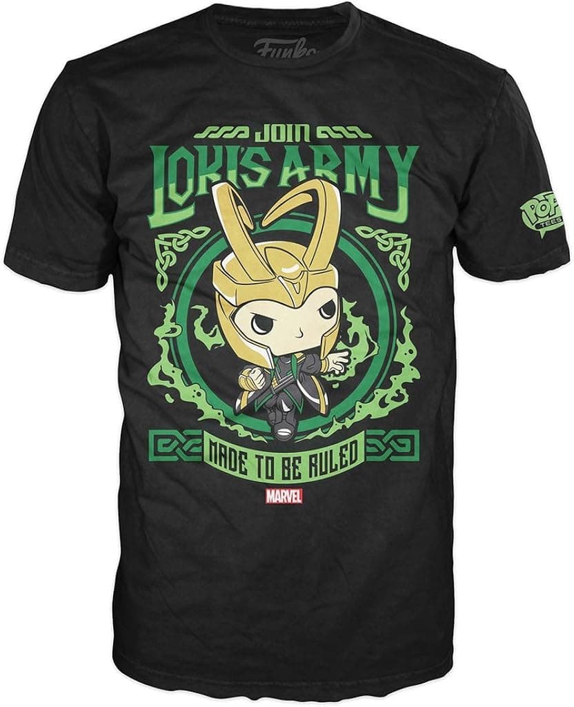 Funko Men's Pop! T-Shirts: Marvel - Loki's Army Poster