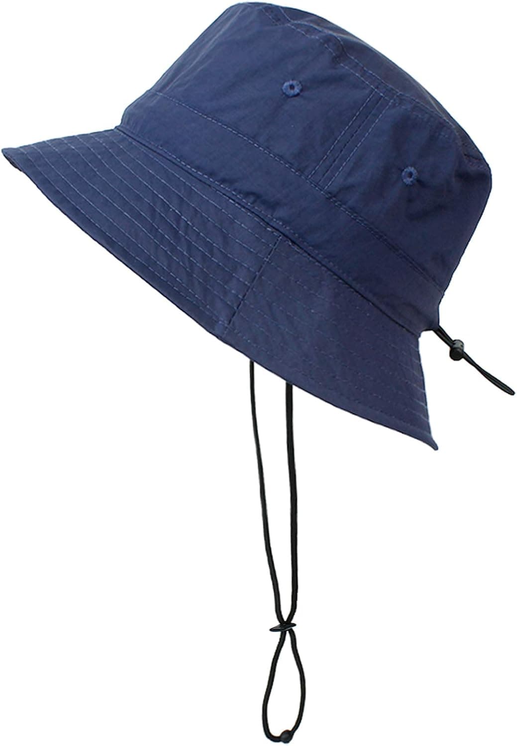 Sun Hats for Men Wide Brim Summer Mens Bucket Hat UPF 50+ Outdoor Fishing Hat Navy One Size