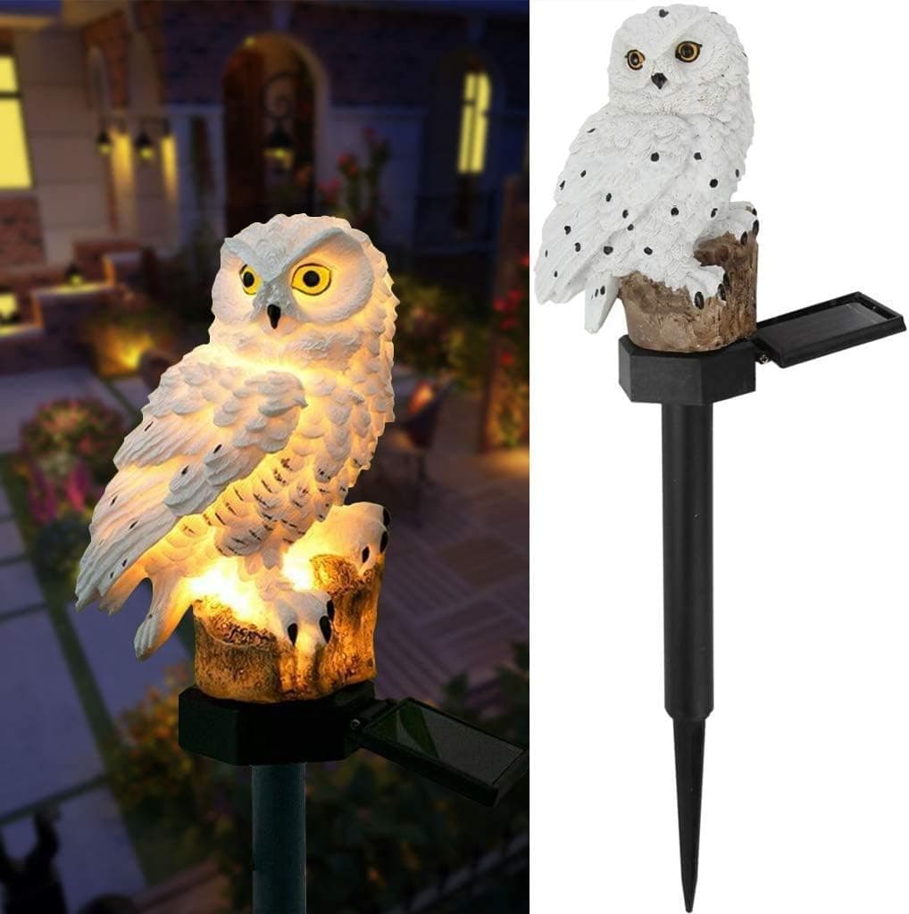 Garden Solar Lights Outdoor Decorative Owl LED Waterproof Garden Stake Lights, Lawn Lamp Light for Garden, Balcony, Patio, Yard Landscape Lighting