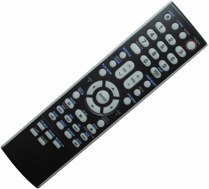 Hotsmtbang Replacement Remote Control for Toshiba 22CV100U 22LV50 22LV505 22LV505C 22LV50K 22LV610U 22LV610UT LCD TV/DVD Combination